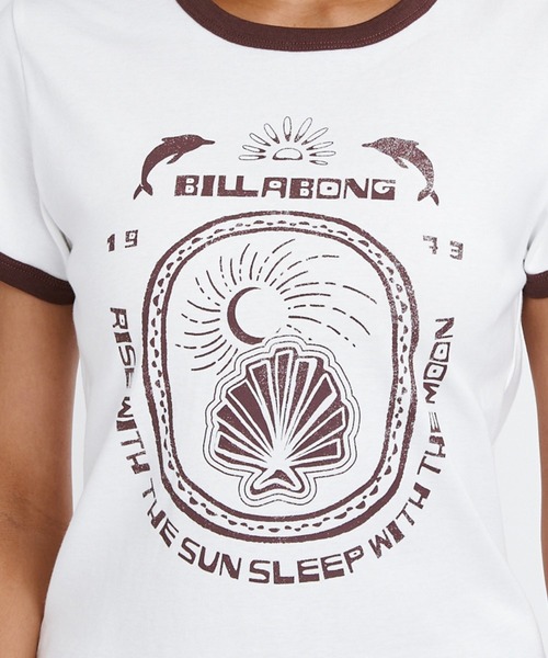 BILLABONG(ビラボン)の「BILLABONG ウィメンズ RINGER BABY FIT TEE Tシャツ 【2026年春夏モデル】(Tシャツ/カットソー・レディース・ホワイト/オフホワイト・MEDIUM)」の9枚目の写真