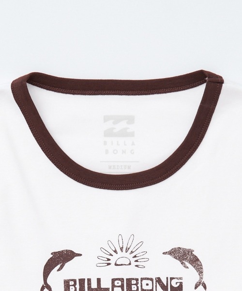BILLABONG(ビラボン)の「BILLABONG ウィメンズ RINGER BABY FIT TEE Tシャツ 【2026年春夏モデル】(Tシャツ/カットソー・レディース・ホワイト/オフホワイト・MEDIUM)」の7枚目の写真