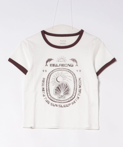 BILLABONG(ビラボン)の「BILLABONG ウィメンズ RINGER BABY FIT TEE Tシャツ 【2026年春夏モデル】(Tシャツ/カットソー・レディース・ホワイト/オフホワイト・MEDIUM)」の3枚目の写真