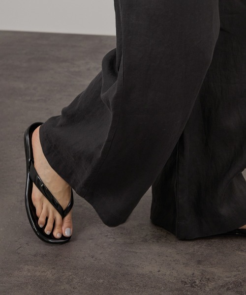 SALON adam et rope'（サロン アダム エ ロペ）の「【WEB限定】ヨーロピアンリネンテーラードオールインワン（つなぎ/オールインワン・レディース・チャコールグレー/ベージュ・M/S）」の10枚目の写真