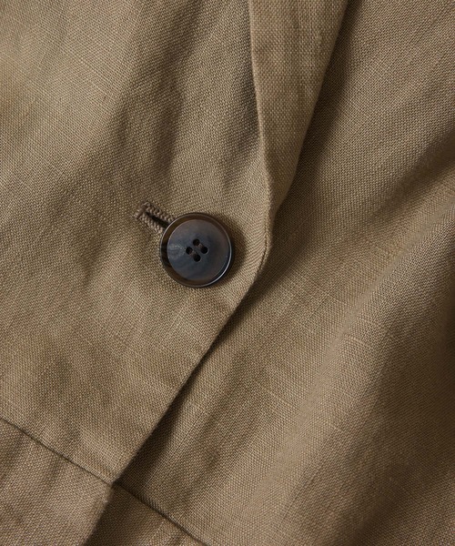 SALON adam et rope'（サロン アダム エ ロペ）の「【WEB限定】ヨーロピアンリネンテーラードオールインワン（つなぎ/オールインワン・レディース・チャコールグレー/ベージュ・M/S）」の22枚目の写真