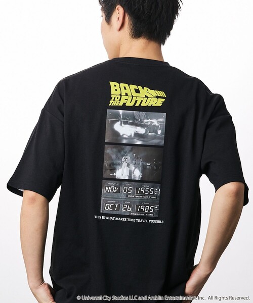(300枚限定)ダウ90000 また点滅に戻るだけ　Tシャツ　バックプリント有 セール】限定展開 【BACK TO THE FUTURE】別注 ビッグシルエット