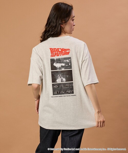 (300枚限定)ダウ90000 また点滅に戻るだけ　Tシャツ　バックプリント有 セール】限定展開 【BACK TO THE FUTURE】別注 ビッグシルエット