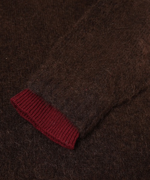 Jieda（ジエダ）の「LAYERED MOHAIR V-NECK SWEATER（ニット/セーター・メンズ・ブラック/ブラウン/グレー・2/1）」の22枚目の写真