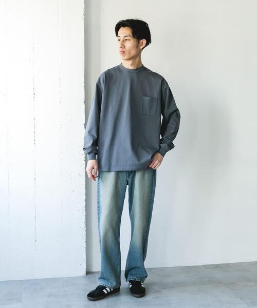 Snow Peak(スノーピーク)の「『別注』Snow Peak Apparel×DOORS POCKET LOGO LONG-SLEEVE T-SHIRTS(Tシャツ/カットソー・メンズ・チャコールグレー/ブルー/ホワイト/グリーン・MEDIUM/LARGE/X-LARGE)」の14枚目の写真