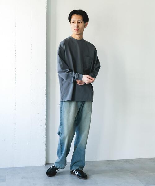 Snow Peak(スノーピーク)の「『別注』Snow Peak Apparel×DOORS POCKET LOGO LONG-SLEEVE T-SHIRTS(Tシャツ/カットソー・メンズ・チャコールグレー/ブルー/ホワイト/グリーン・MEDIUM/LARGE/X-LARGE)」の15枚目の写真