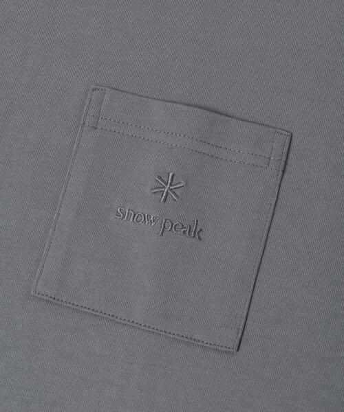 Snow Peak(スノーピーク)の「『別注』Snow Peak Apparel×DOORS POCKET LOGO LONG-SLEEVE T-SHIRTS(Tシャツ/カットソー・メンズ・チャコールグレー/ブルー/ホワイト/グリーン・MEDIUM/LARGE/X-LARGE)」の18枚目の写真