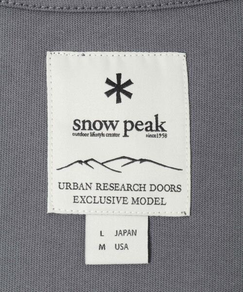 Snow Peak(スノーピーク)の「『別注』Snow Peak Apparel×DOORS POCKET LOGO LONG-SLEEVE T-SHIRTS(Tシャツ/カットソー・メンズ・チャコールグレー/ブルー/ホワイト/グリーン・MEDIUM/LARGE/X-LARGE)」の21枚目の写真