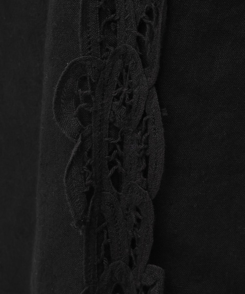 studio CLIP（スタディオクリップ）の「《natural by clip》リネンバテンレースパンツ[プチサイズあり]（その他パンツ・レディース・ブラック/ベージュ・PF/FREE）」の18枚目の写真