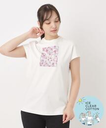 adabat | 接触冷感/抗菌防臭/消臭 アイスクリアコットンチュニックT(Tシャツ/カットソー)