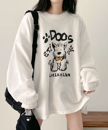 キャラクタープリント Tシャツ ロンT