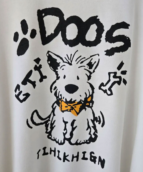 VIVID LADY(ビビッドレディー)の「キャラクタープリント Tシャツ ロンT(Tシャツ/カットソー・レディース・ネイビー/ライトベージュ/アイボリー・FREE)」の21枚目の写真