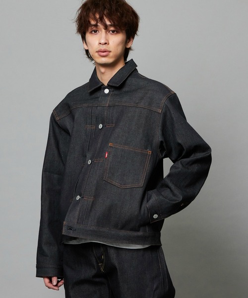 EDWIN(エドウィン)の「EDWIN エドウィン 505Z リジッド デニムジャケット Gジャン セットアップ対応 セルビッジ 日本製(デニムジャケット・メンズ・ノンウォッシュ・SMALL/MEDIUM/LARGE/X-LARGE)」の3枚目の写真