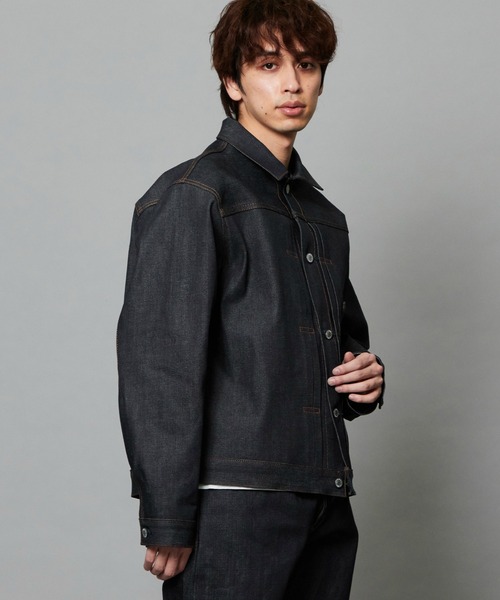 EDWIN(エドウィン)の「EDWIN エドウィン 505Z リジッド デニムジャケット Gジャン セットアップ対応 セルビッジ 日本製(デニムジャケット・メンズ・ノンウォッシュ・SMALL/MEDIUM/LARGE/X-LARGE)」の4枚目の写真