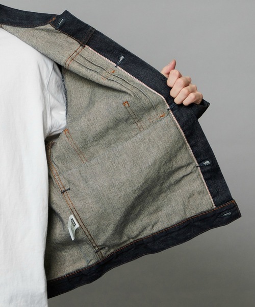 EDWIN(エドウィン)の「EDWIN エドウィン 505Z リジッド デニムジャケット Gジャン セットアップ対応 セルビッジ 日本製(デニムジャケット・メンズ・ノンウォッシュ・SMALL/MEDIUM/LARGE/X-LARGE)」の22枚目の写真