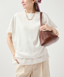 VERMEIL par iena | Spun satin レイヤードブラウス(シャツ/ブラウス)