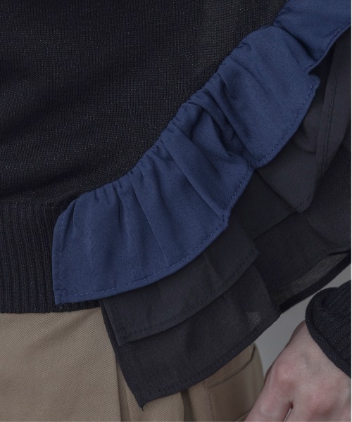 Eimee Law（エイミーロウ）の「サイドフリルニットカーディガン（カーディガン/ボレロ・レディース・グレー系/アイボリー/ブラック・FREE）」の6枚目の写真