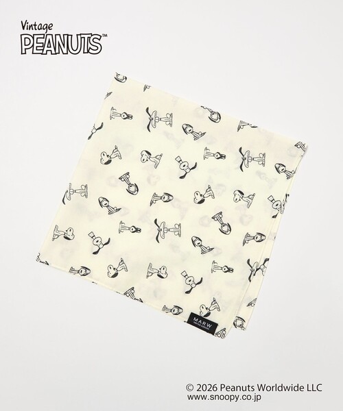 PEANUTS×MARW UNITED ARROWS＞SNOOPY バンダナ（ハンカチ/ハンドタオル