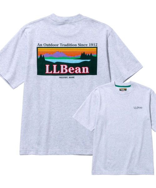 L.L.Bean(エルエルビーン)の「【JAPAN EDITION】モリル・バック・カタディン・ショートスリーブ・ティ(Tシャツ/カットソー・レディース・パープル系/ライトグレー/ピンク系・MEDIUM)」の2枚目の写真