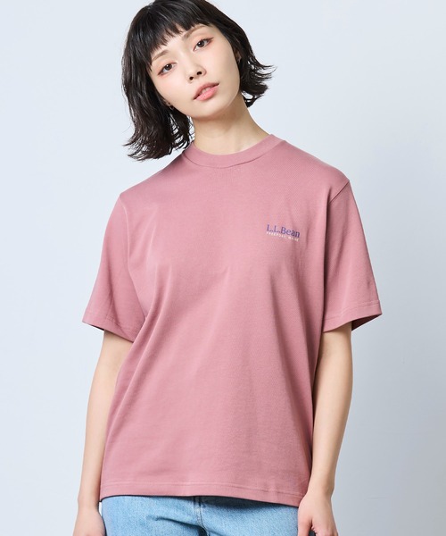 L.L.Bean(エルエルビーン)の「【JAPAN EDITION】モリル・バック・カタディン・ショートスリーブ・ティ(Tシャツ/カットソー・レディース・パープル系/ライトグレー/ピンク系・MEDIUM)」の4枚目の写真