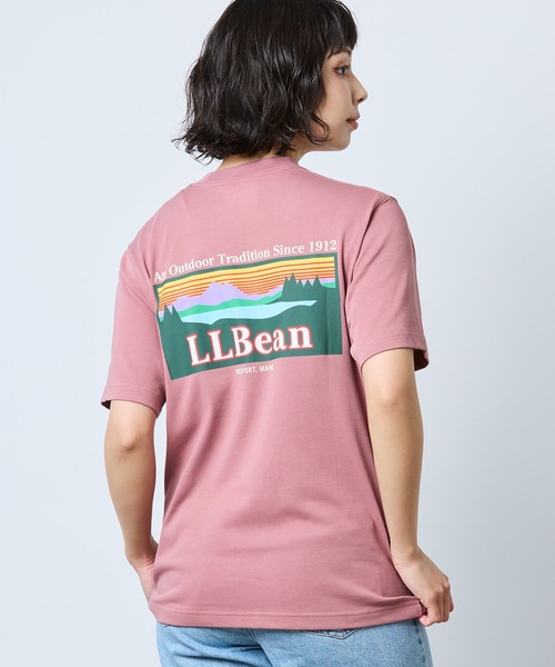 L.L.Bean(エルエルビーン)の「【JAPAN EDITION】モリル・バック・カタディン・ショートスリーブ・ティ(Tシャツ/カットソー・レディース・パープル系/ライトグレー/ピンク系・MEDIUM)」の9枚目の写真