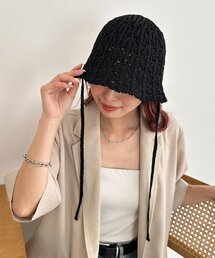 DISCOAT（ディスコート）の「レース編みコードハット（キャップ）」