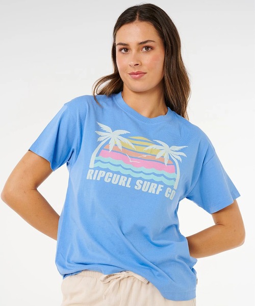rip curl（リップカール）の「RIP CURL/リップカール 半袖Tシャツ レディース MALIBU RELAXED TEE 0NCWTE（Tシャツ/カットソー・レディース・ブルー/ホワイト・S/XS）」の12枚目の写真