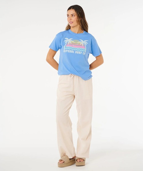 rip curl（リップカール）の「RIP CURL/リップカール 半袖Tシャツ レディース MALIBU RELAXED TEE 0NCWTE（Tシャツ/カットソー・レディース・ブルー/ホワイト・S/XS）」の8枚目の写真