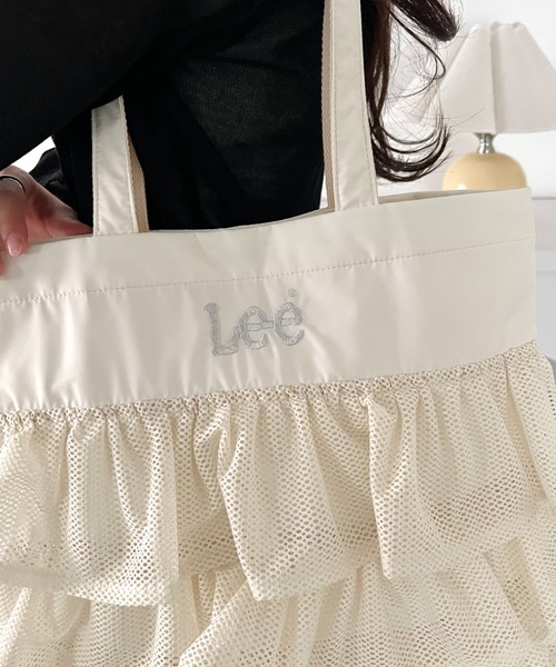 Lee(リー)の「Lee/メッシュフリル BIG トートバッグ/軽量/レディース(トートバッグ・レディース・オフホワイト/ブラック・FREE)」の12枚目の写真