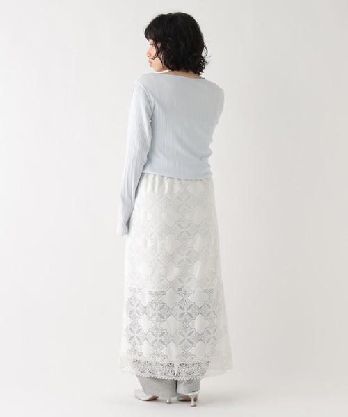 BAYFLOW（ベイフロー）の「[WEB限定]ヘンリーネックコンパクトロンT（ワンピース・レディース・ブラック/グレー/ピンク/イエロー/ブルー・FREE）」の10枚目の写真