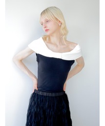 swane（スワネ）の「two-tone off shoulder top（シャツ/ブラウス）」