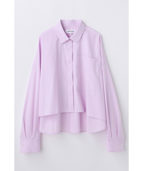 ENFOLD（エンフォルド）の「JUST-LENGTH SHIRT（シャツ/ブラウス・レディース・ライトピンク/キナリ/ダークネイビー・38）」の3枚目の写真