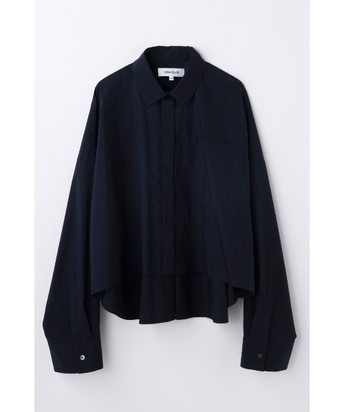 ENFOLD（エンフォルド）の「JUST-LENGTH SHIRT（シャツ/ブラウス・レディース・ライトピンク/キナリ/ダークネイビー・38）」の2枚目の写真