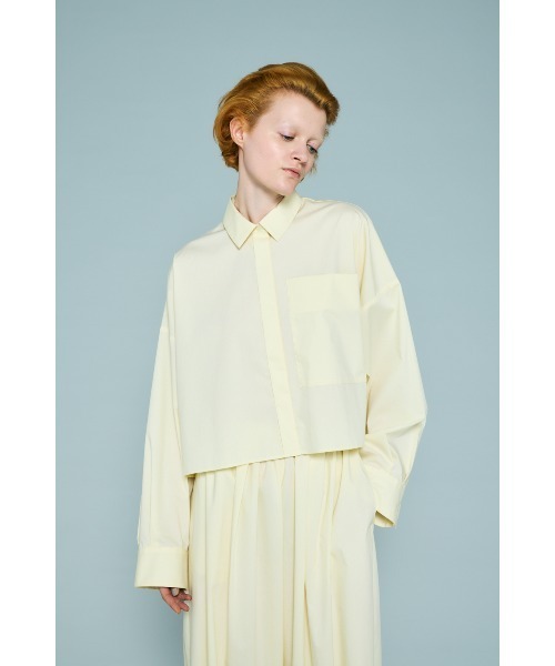 ENFOLD（エンフォルド）の「JUST-LENGTH SHIRT（シャツ/ブラウス・レディース・ライトピンク/キナリ/ダークネイビー・38）」の7枚目の写真