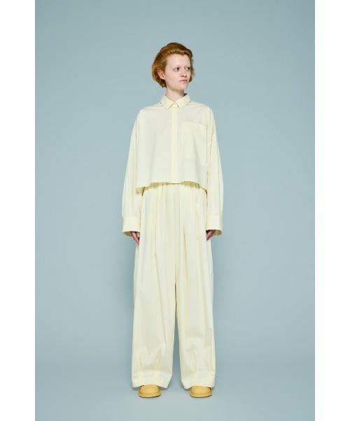 ENFOLD（エンフォルド）の「JUST-LENGTH SHIRT（シャツ/ブラウス・レディース・ライトピンク/キナリ/ダークネイビー・38）」の10枚目の写真