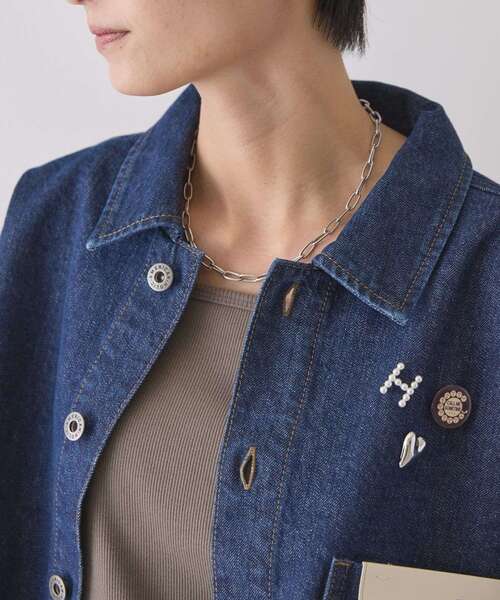 AMERICAN HOLIC(アメリカンホリック)の「カットオフショート丈デニムシャツ(シャツ/ブラウス・レディース・インディゴブルー/ライトインディゴブルー・FREE)」の20枚目の写真