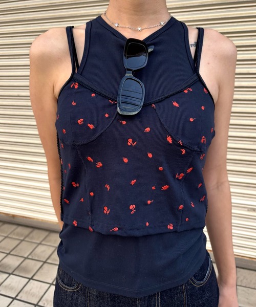 MEDI FRUIT DOT LAYERED TOP（タンクトップ）｜Ameri（アメリ）の