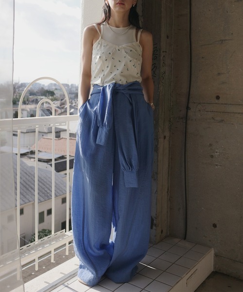 Ameri(アメリ)の「MEDI FRUIT DOT LAYERED TOP(タンクトップ・レディース・ネイビー/アイボリー/ブラック・SMALL/MEDIUM)」の9枚目の写真