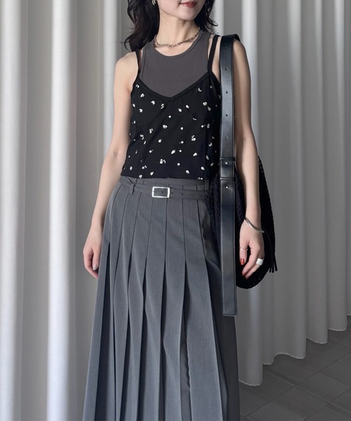 Ameri(アメリ)の「MEDI FRUIT DOT LAYERED TOP(タンクトップ・レディース・ネイビー/アイボリー/ブラック・SMALL/MEDIUM)」の17枚目の写真