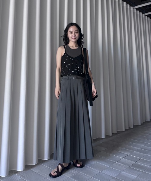 Ameri(アメリ)の「MEDI FRUIT DOT LAYERED TOP(タンクトップ・レディース・ネイビー/アイボリー/ブラック・SMALL/MEDIUM)」の18枚目の写真