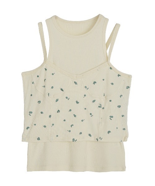 Ameri(アメリ)の「MEDI FRUIT DOT LAYERED TOP(タンクトップ・レディース・ネイビー/アイボリー/ブラック・SMALL/MEDIUM)」の20枚目の写真