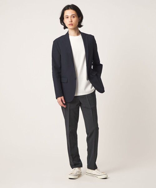 A DAY IN THE LIFE UNITED ARROWS(アデイインザライフユナイテッドアローズ)の「ハイツイスト ドビー 2ボタンジャケット<A DAY IN THE LIFE>(テーラードジャケット・メンズ・ネイビー/ダークグレー・XL/L/M/S)」の1枚目の写真