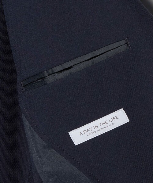 A DAY IN THE LIFE UNITED ARROWS(アデイインザライフユナイテッドアローズ)の「ハイツイスト ドビー 2ボタンジャケット<A DAY IN THE LIFE>(テーラードジャケット・メンズ・ネイビー/ダークグレー・XL/L/M/S)」の10枚目の写真