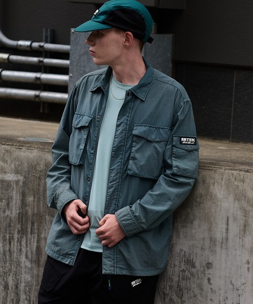 Eddie Bauer(エディーバウアー)の「EBTEK ハードウォッシュド ジップシャツ(シャツ/ブラウス・メンズ・グレイッシュブルー/ブルー/モスグリーン・S/M/L/XL)」の3枚目の写真