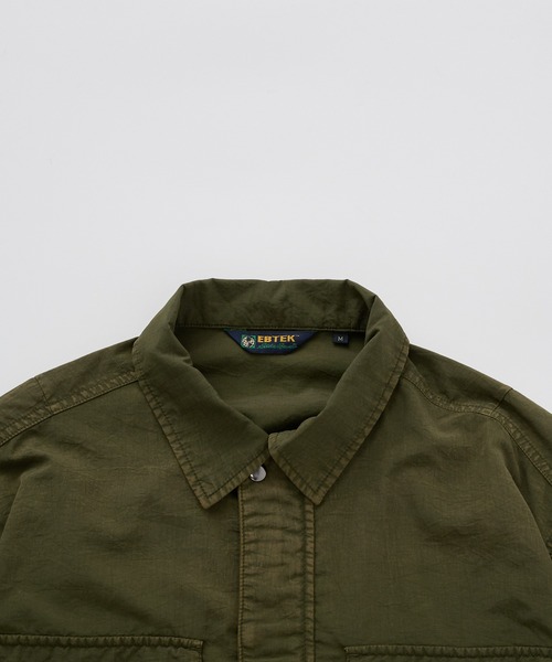 Eddie Bauer(エディーバウアー)の「EBTEK ハードウォッシュド ジップシャツ(シャツ/ブラウス・メンズ・グレイッシュブルー/ブルー/モスグリーン・S/M/L/XL)」の9枚目の写真