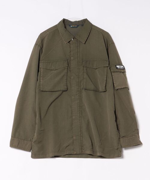 Eddie Bauer(エディーバウアー)の「EBTEK ハードウォッシュド ジップシャツ(シャツ/ブラウス・メンズ・グレイッシュブルー/ブルー/モスグリーン・S/M/L/XL)」の16枚目の写真