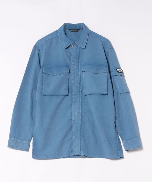 Eddie Bauer(エディーバウアー)の「EBTEK ハードウォッシュド ジップシャツ(シャツ/ブラウス・メンズ・グレイッシュブルー/ブルー/モスグリーン・S/M/L/XL)」の17枚目の写真