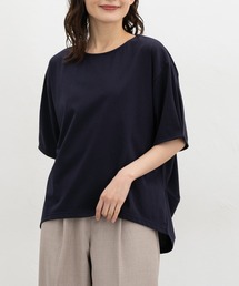 【ハニさら・接触冷感・UVカット・遮熱】タック袖ゆるトップス