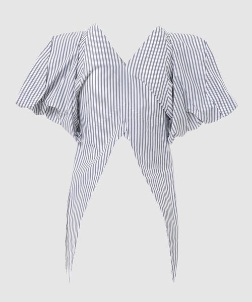 YOHEI OHNO(ヨウヘイオオノ)の「Ivy Shape Top(その他トップス・レディース・ストライプ/ホワイト・38/36)」の3枚目の写真