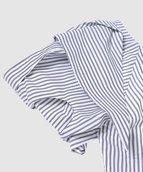 YOHEI OHNO(ヨウヘイオオノ)の「Ivy Shape Top(その他トップス・レディース・ストライプ/ホワイト・38/36)」の4枚目の写真